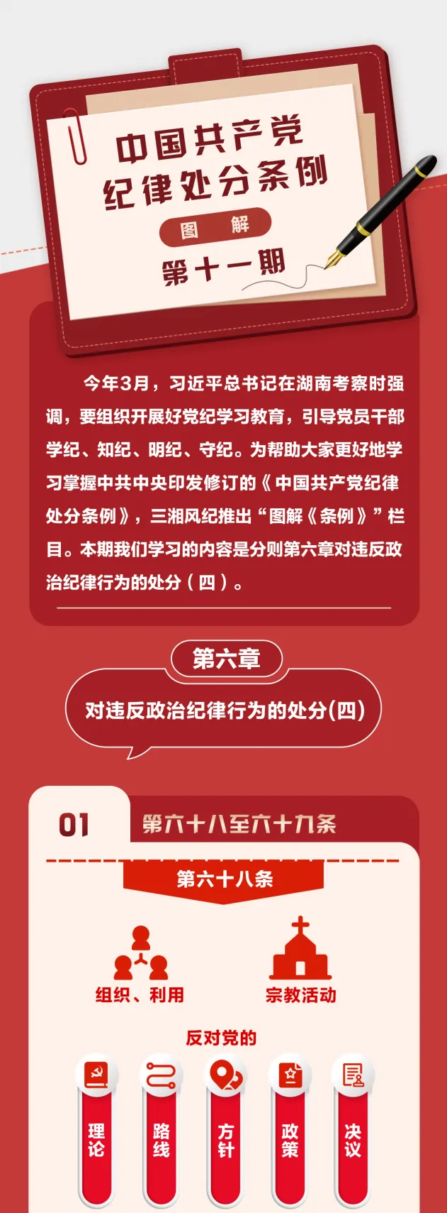 圖解《中國共產(chǎn)黨紀(jì)律處分條例》?